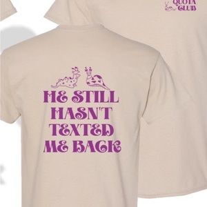 T shirt for slugs only.